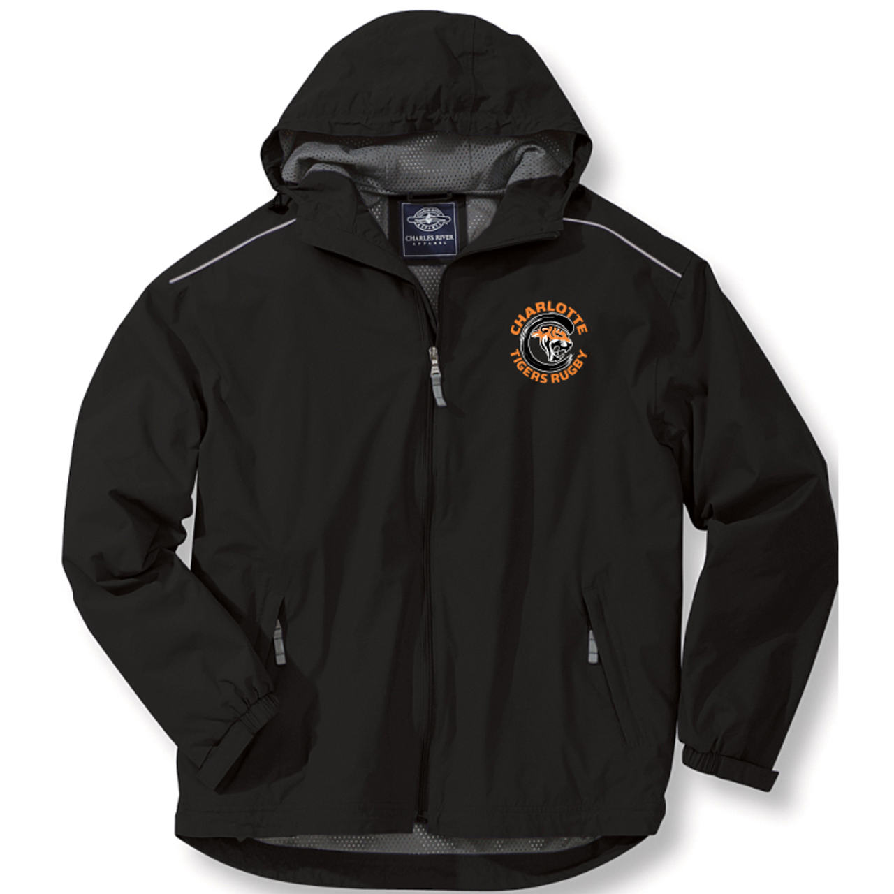 Jacket with the Tigers logo.