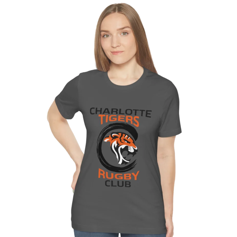 Model wearing a Tigers t-shirt.